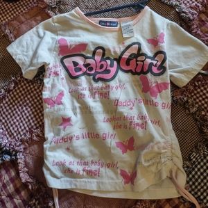 Vintage baby girl girl summer shirt size 5-6